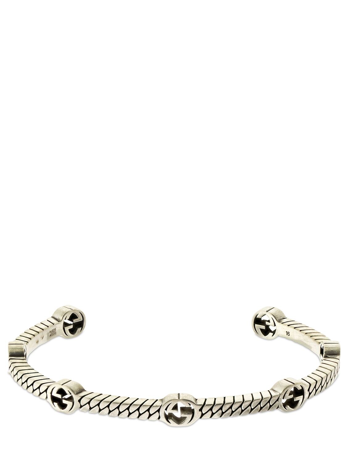 Thin Interlocking G Cuff Bracelet