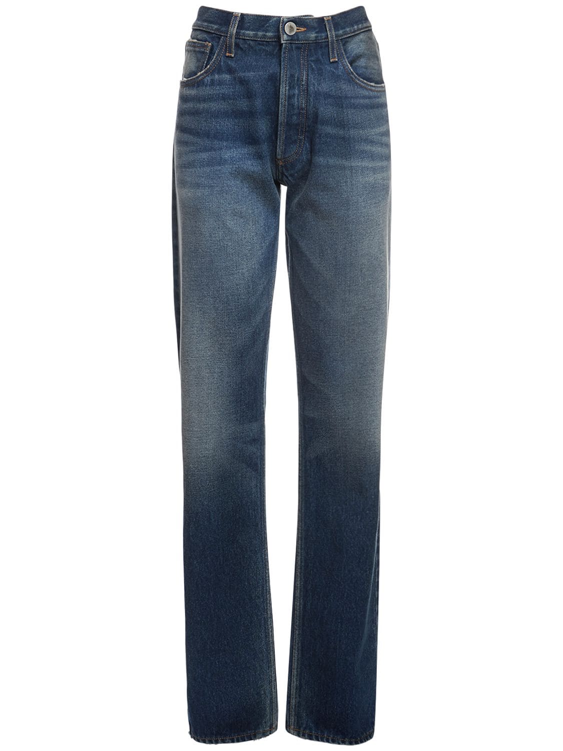 The Attico - Cotton denim boyfriend jeans - Denim | Luisaviaroma