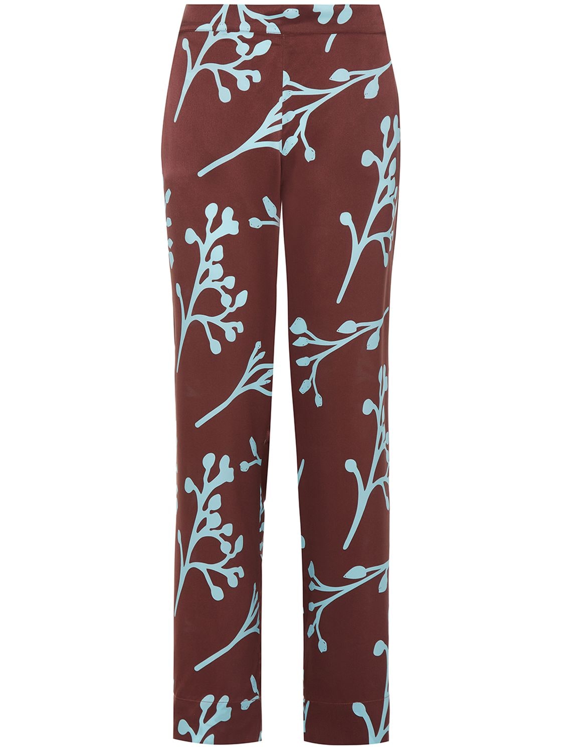 The London Printed Silk Pajama Pants