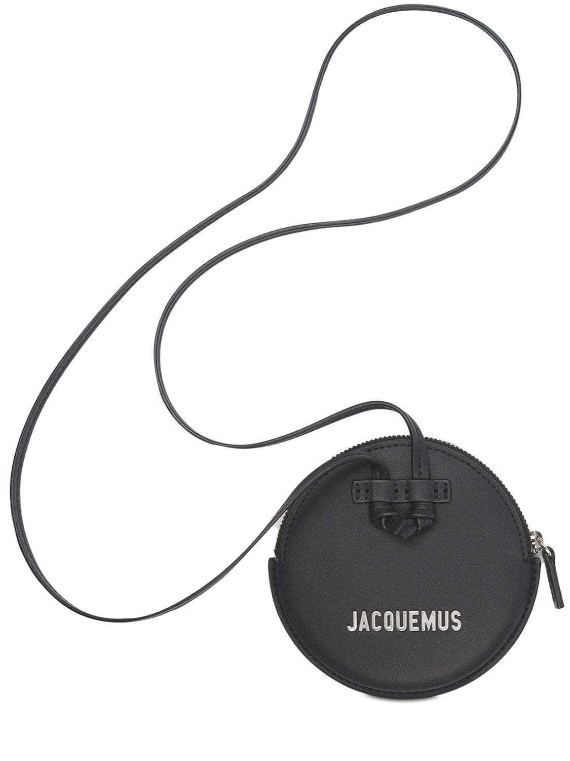 Jacquemus Le Pitchou Leather Coin Bag In Black | ModeSens