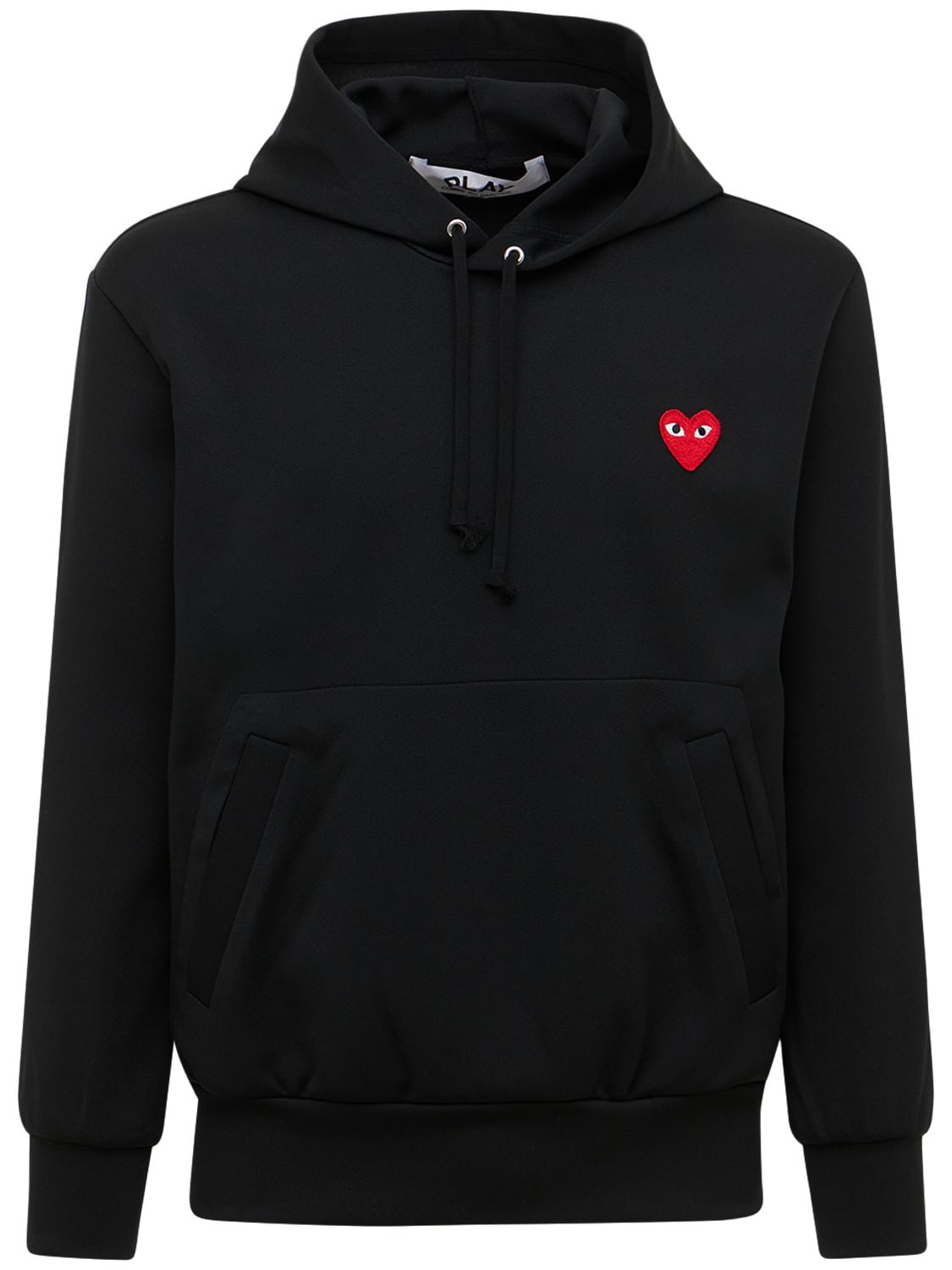Image of Mini Heart Patch Jersey Hoodie