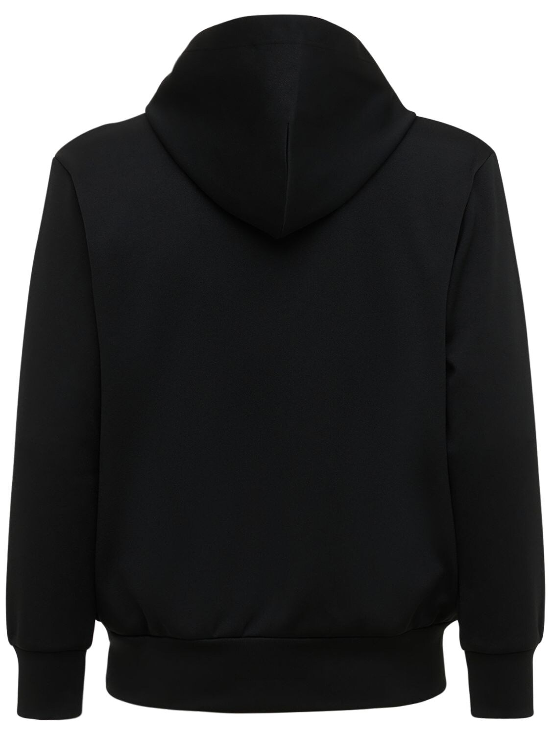 Shop Comme Des Garçons Play Mini Heart Patch Zip-up Jersey Hoodie In Black