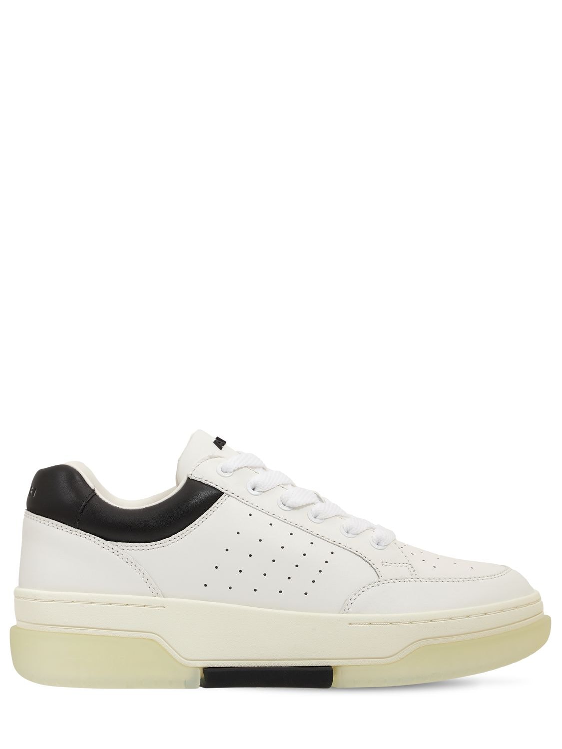 Mens Trainers Amiri Trainers Amiri Leather Stadium Low Sneakers in White & Black White for Men Save 74% 