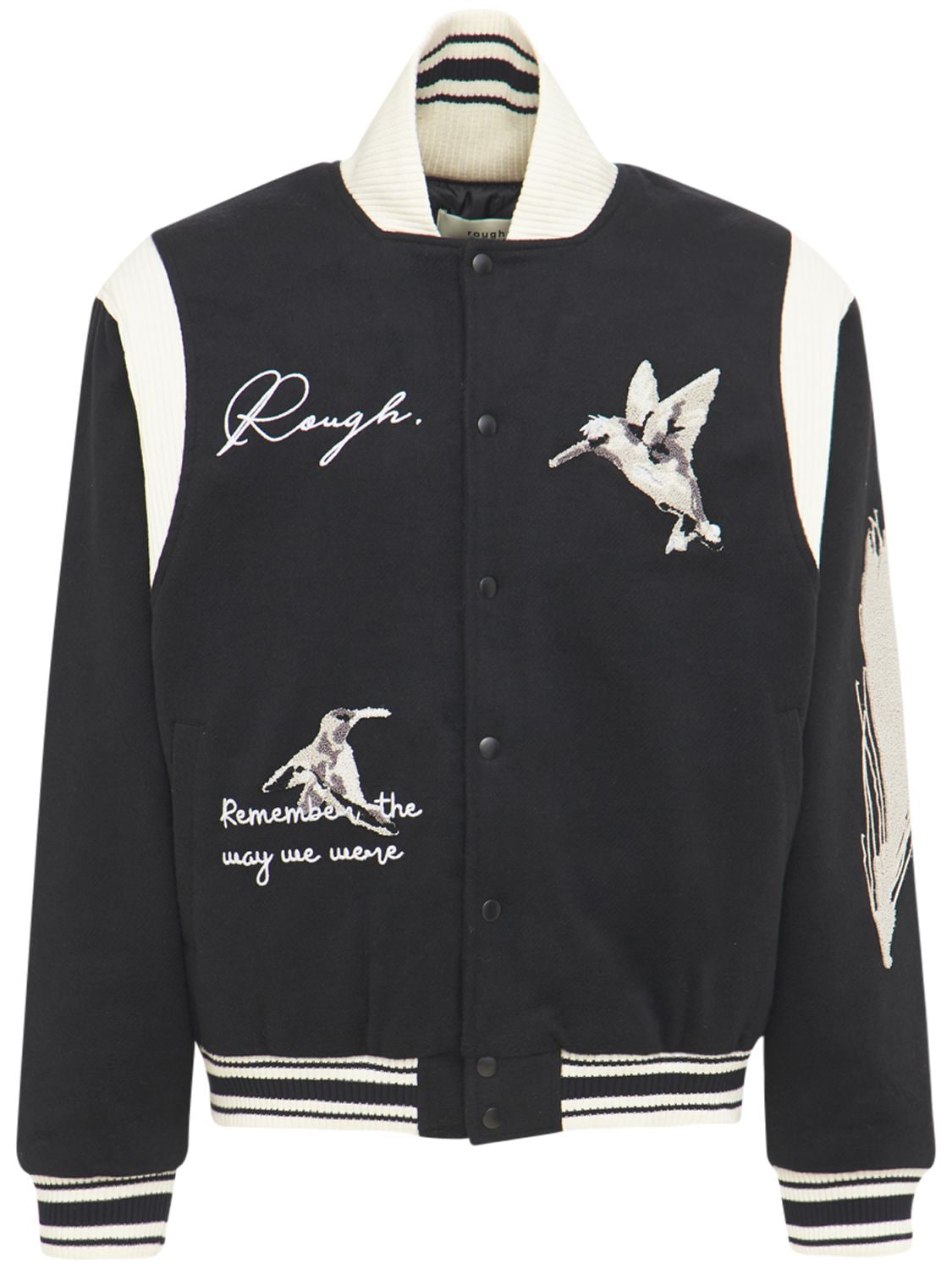ROUGH College Hummingbird Ivy Varsity Jacket for Women