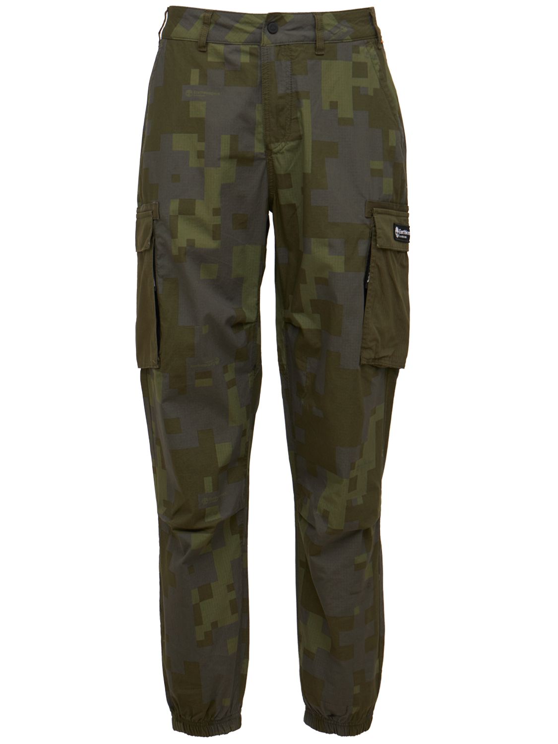 Raeburn X Timberland Camo Printed Recycled Utility Pants In Grey,multi