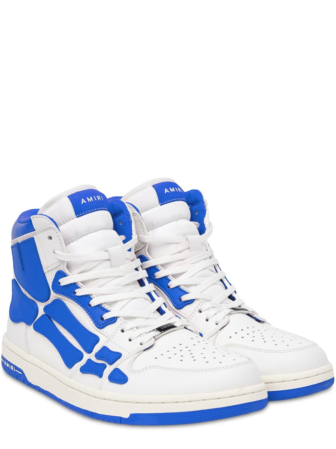 Amiri Men's Men's Skeleton High-top Sneakers In White,blue | ModeSens