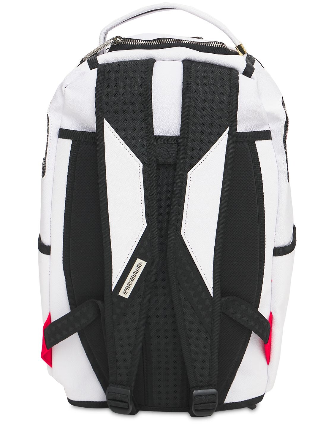 Sprayground Backpack SHARK CENTRAL 2.0 SPLIT BLACK WHITE BACKPACK White