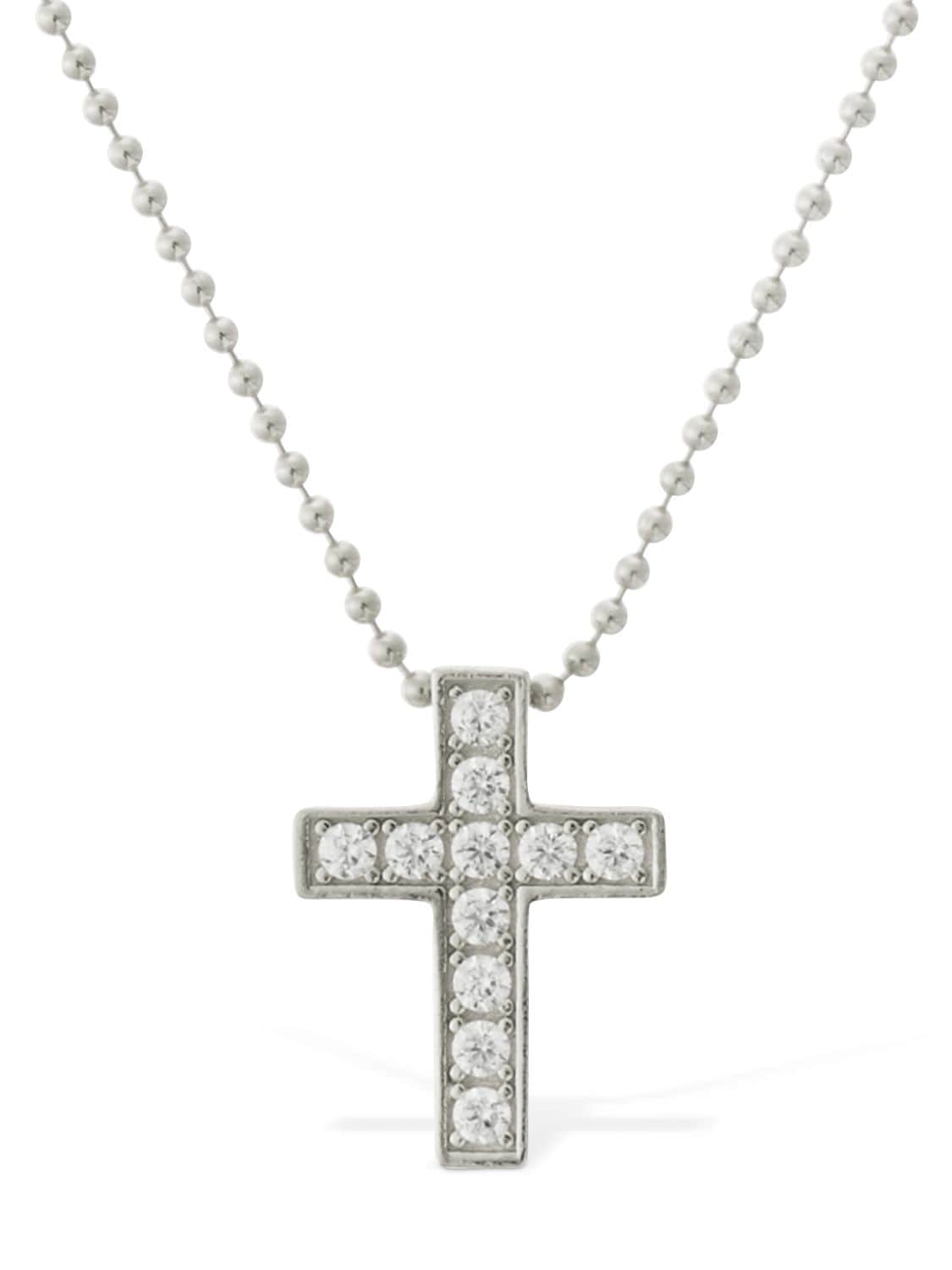 DSQUARED2 JESUS CRYSTAL CHAIN NECKLACE,74IXXG012-RJIXMQ2