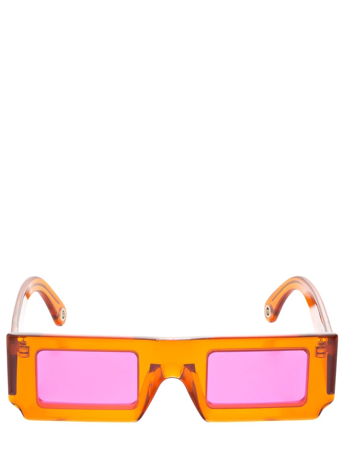 Jacquemus Les Lunettes Soleil Acetate Sunglasses In Orange,red