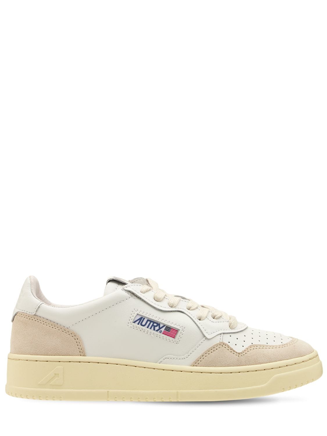 Image of Leather & Suede Low Sneakers