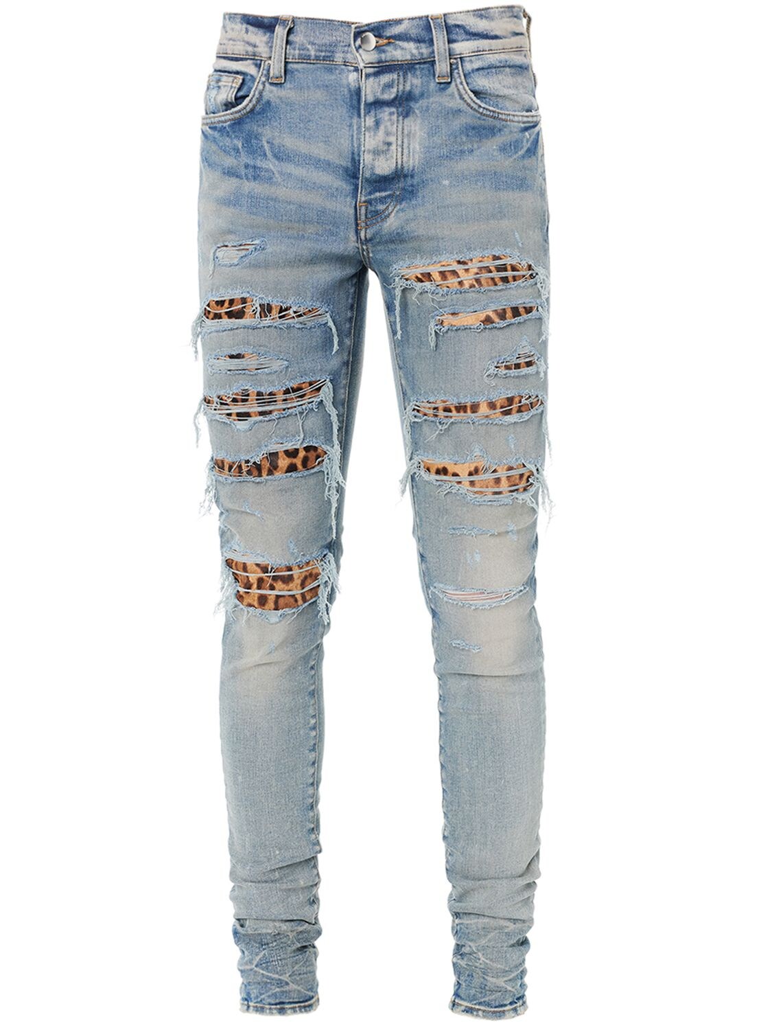 Leopard Thrasher Cotton Denim Jeans