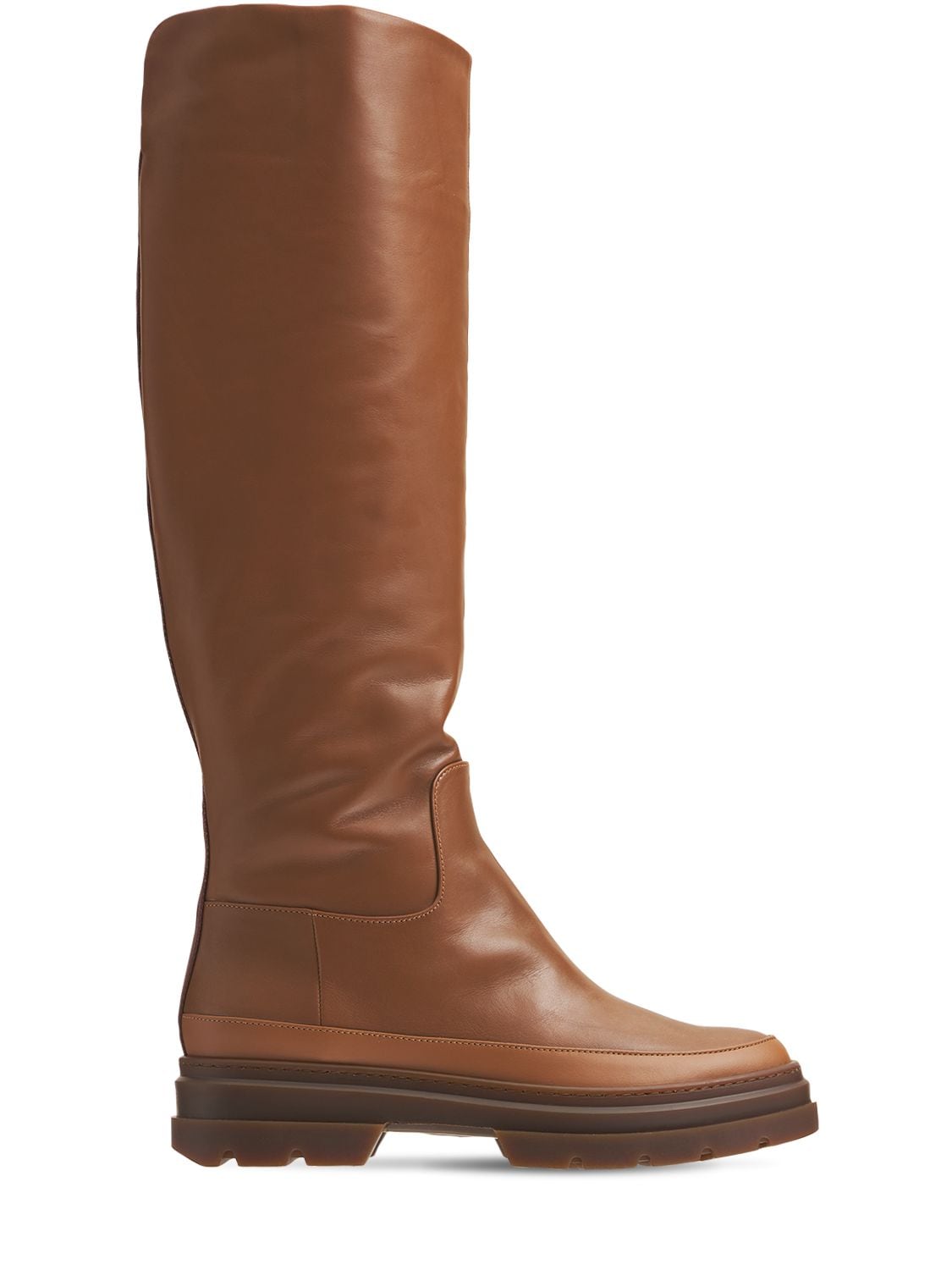 MAX MARA 50mm Beryl Leather Tall Boots