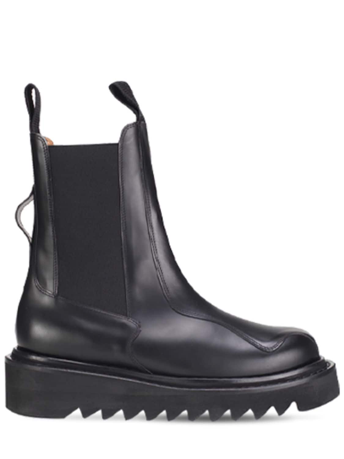 Toga Virilis Leather Chelsea Boots In Black | ModeSens
