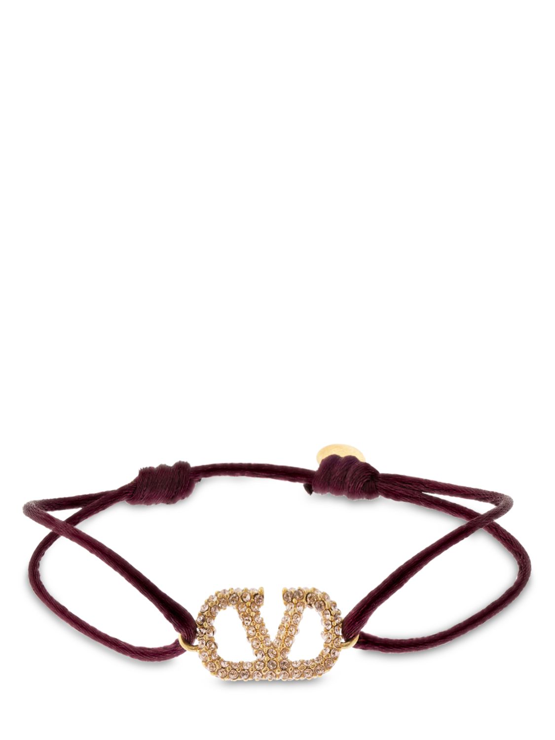 Schmales Armband Mit Kristallen & Signature-v-logo