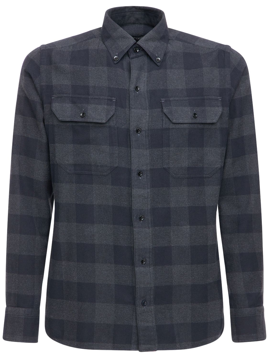 Chemise Simms Homme Gris Moyen – Flanelle Légère – Pêche Camping – Taille M