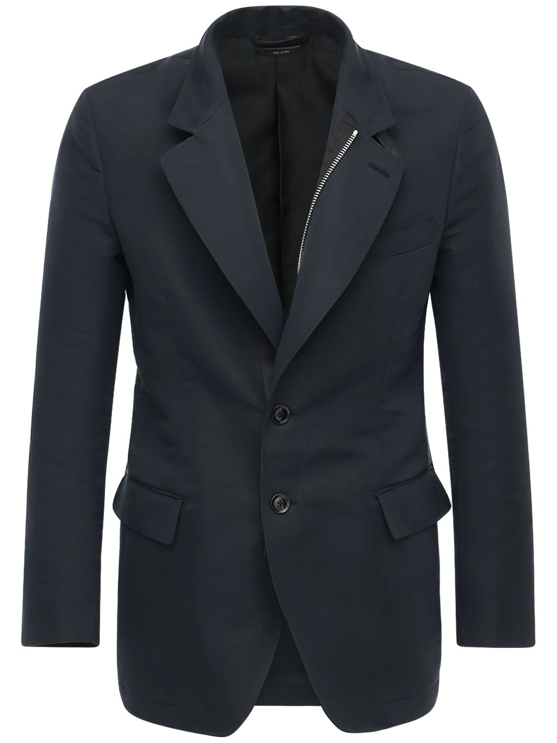 Tom Ford Cotton & Silk Sport Jacket In Navy | ModeSens