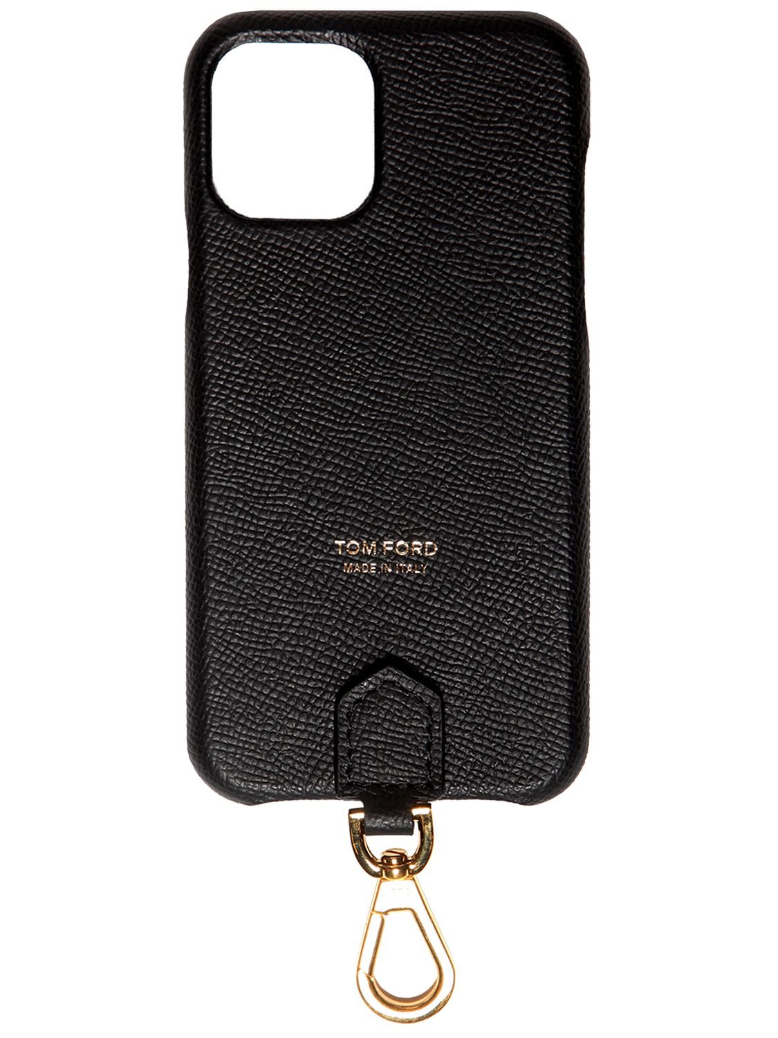 Tom Ford Logo Iphone 12 Pro Cover W/ Neck Strap In Black | ModeSens