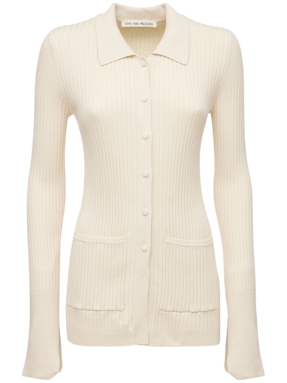 LIVE THE PROCESS TUXEDO CARDIGAN