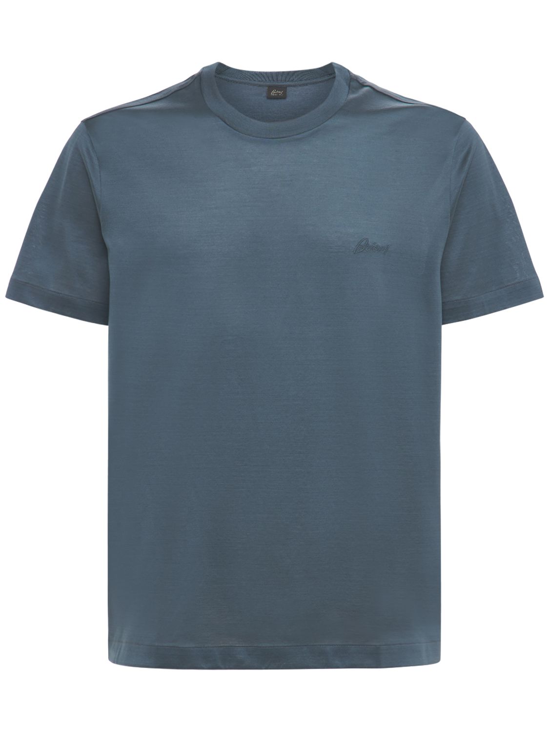 T-shirt Aus Baumwolljersey Mit Gesticktem Logo