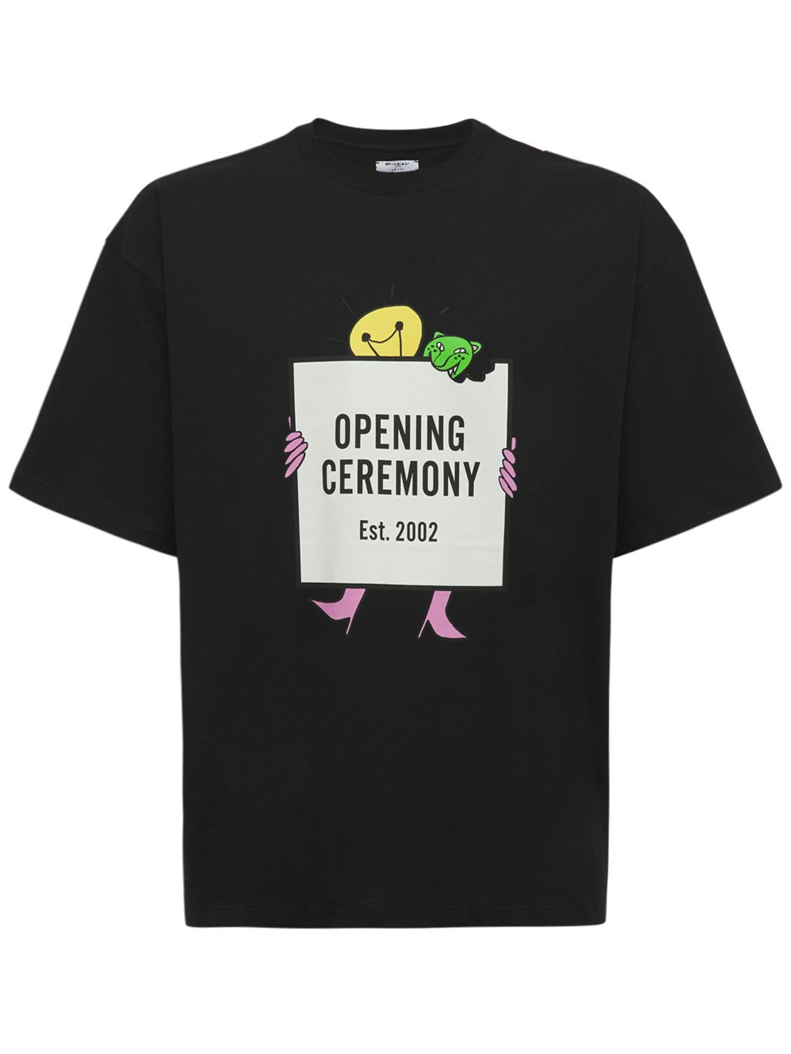 OPENING CEREMONY LOGO棉质平纹针织T恤,74IY50002-MTAWMW2