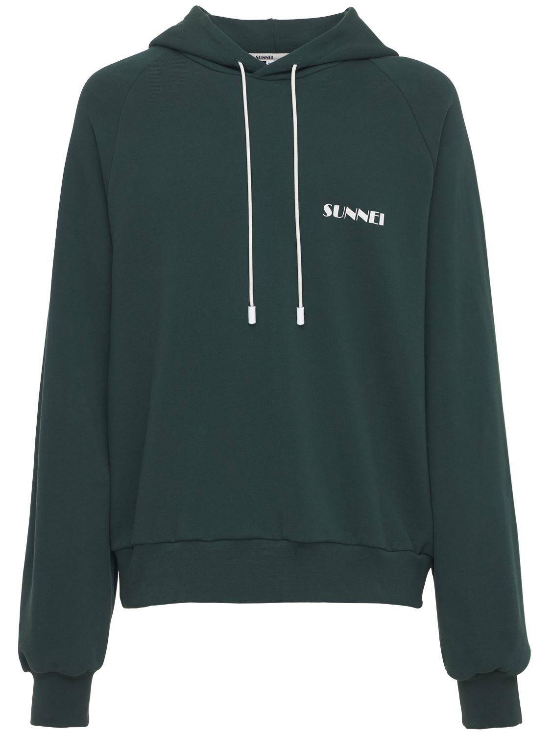 Kapuzensweatshirt Aus Baumwolle Mit Logodruck