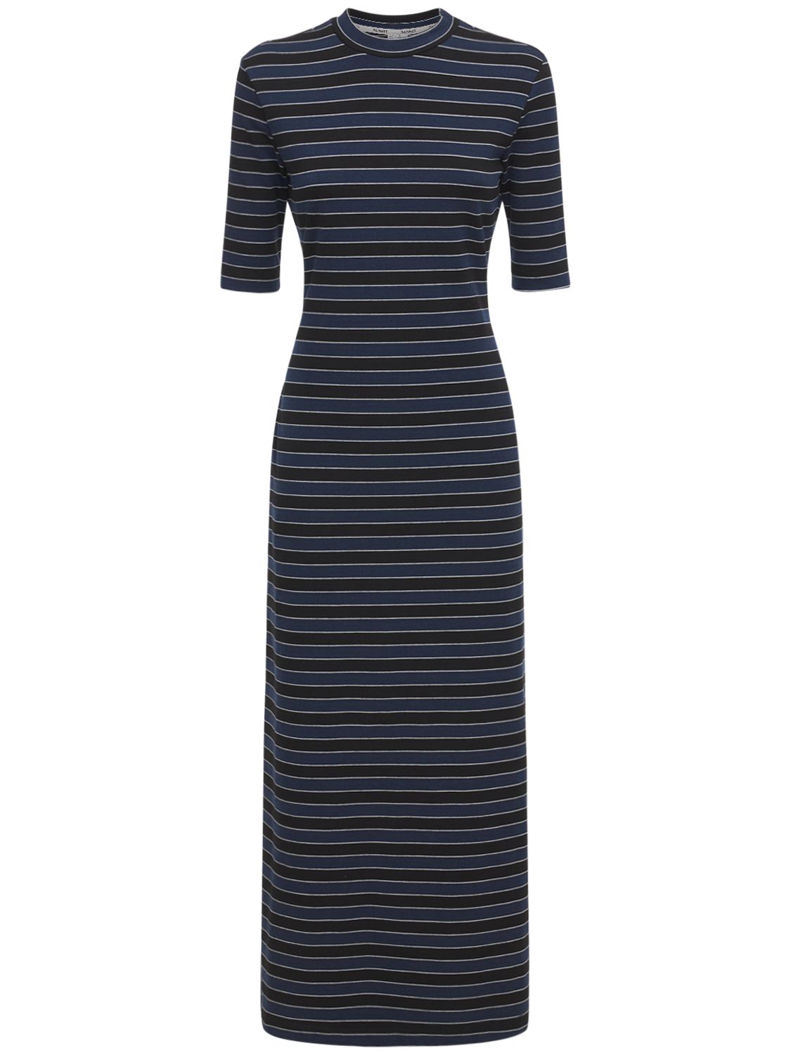 Striped Cotton Blend...