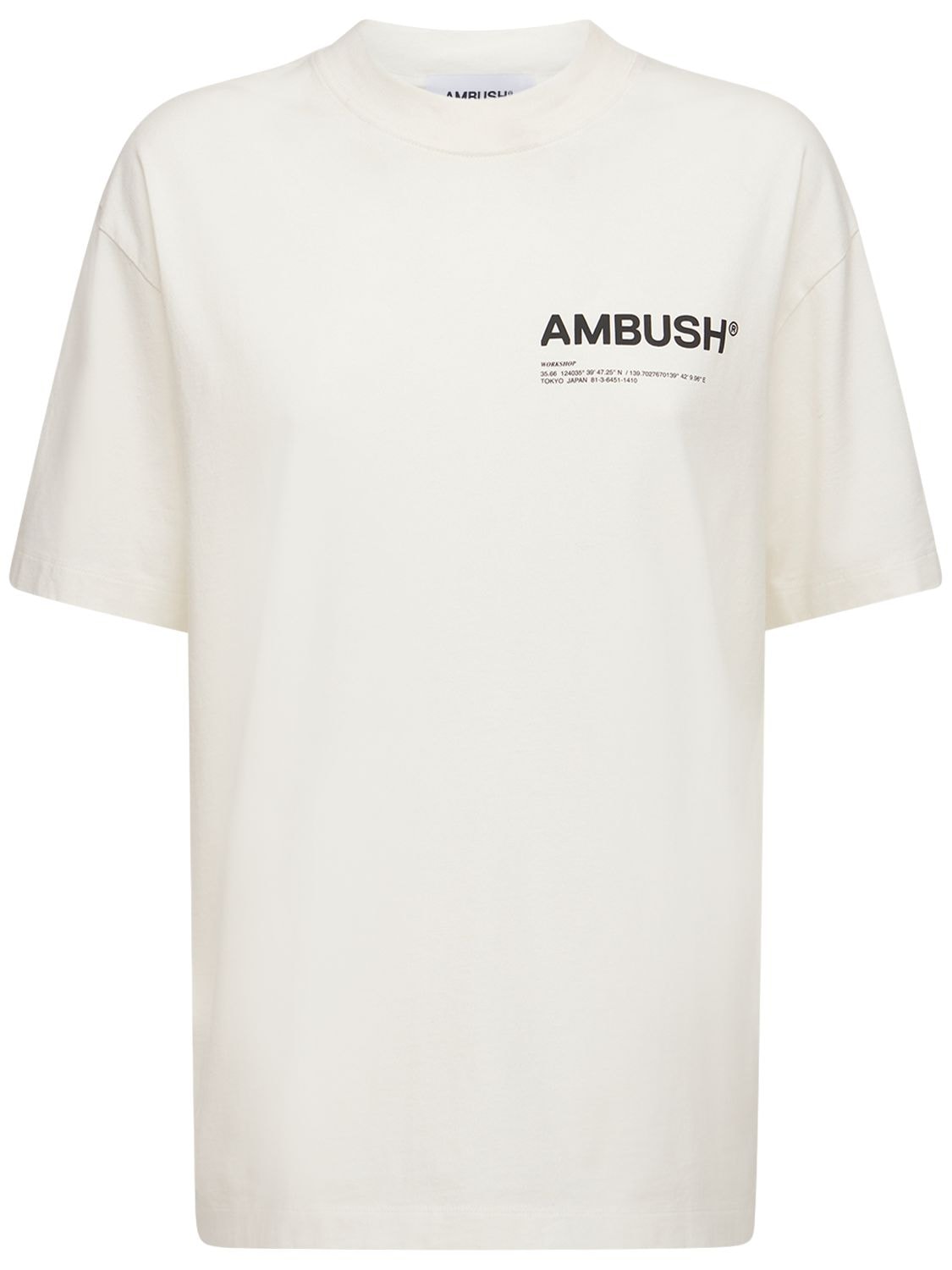 AMBUSH WORKSHOP LOGO棉质平纹针织T恤,74IY5J001-MDMXMA2