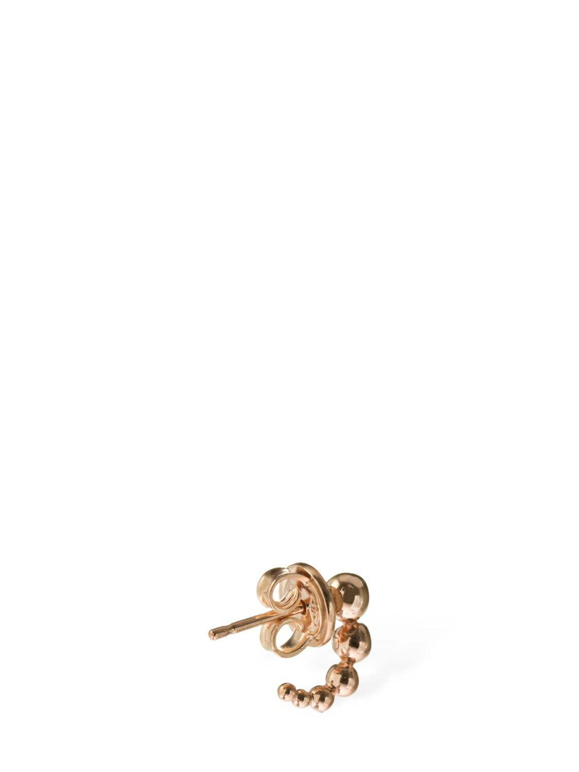 Shop Dodo Bollicine 9kt & Diamond Mono Earring In R.gold,crystal