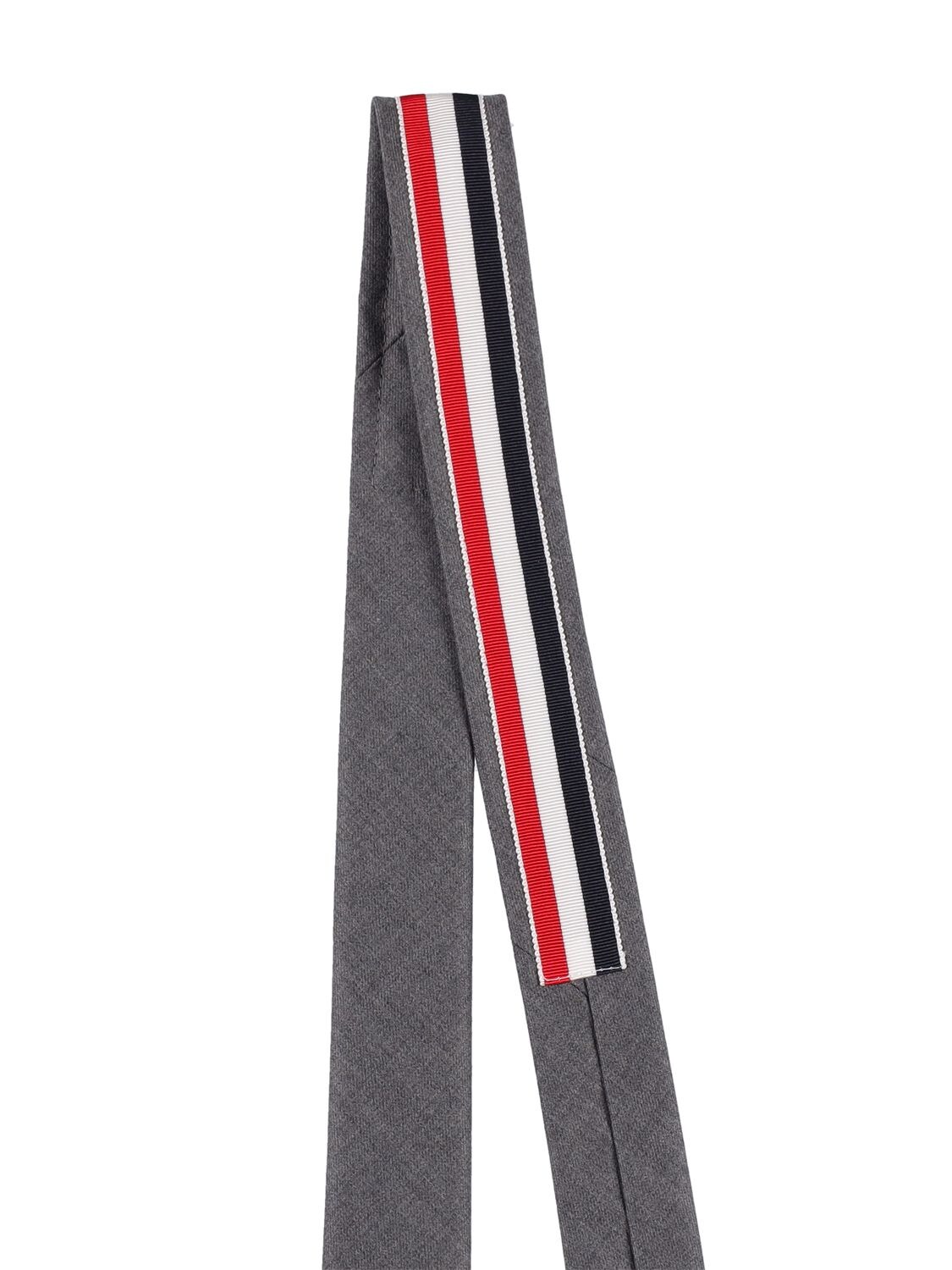 Shop Thom Browne Classic Wool Twill Tie In Med Grey