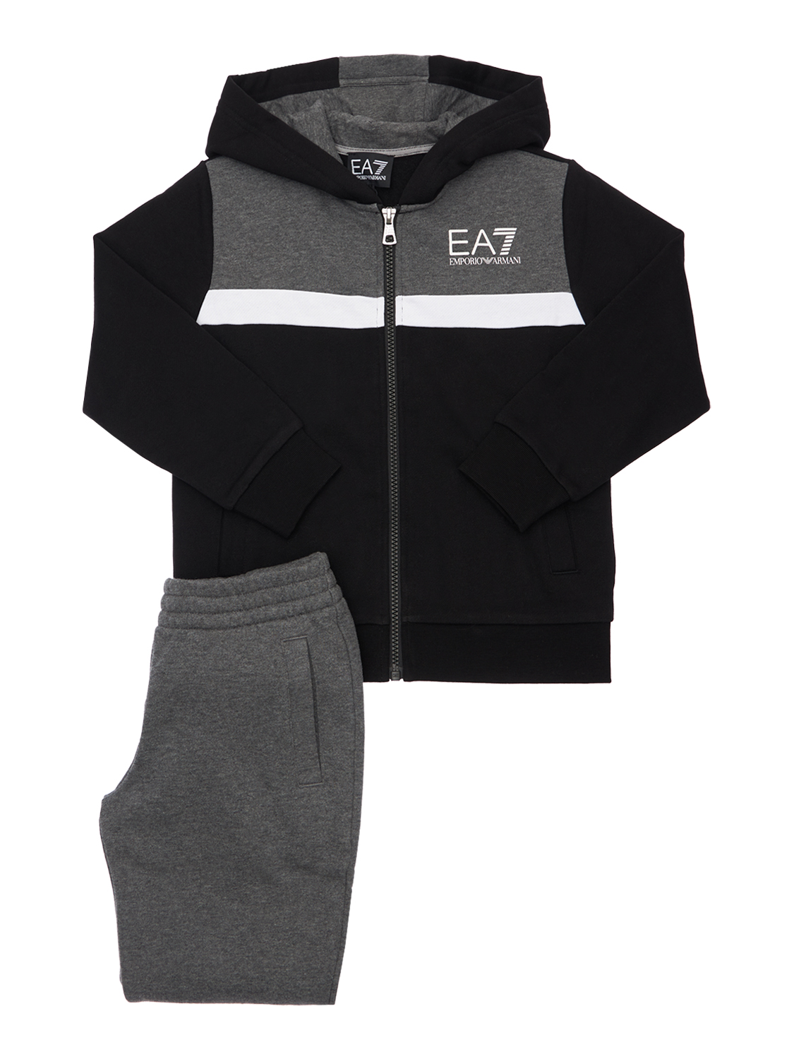Sweatshirt Und Trainingshose Aus Baumwollmischung