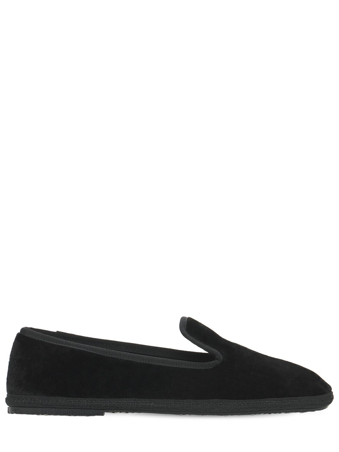 Sentier 10mm Principe Velvet Loafers In Black | ModeSens