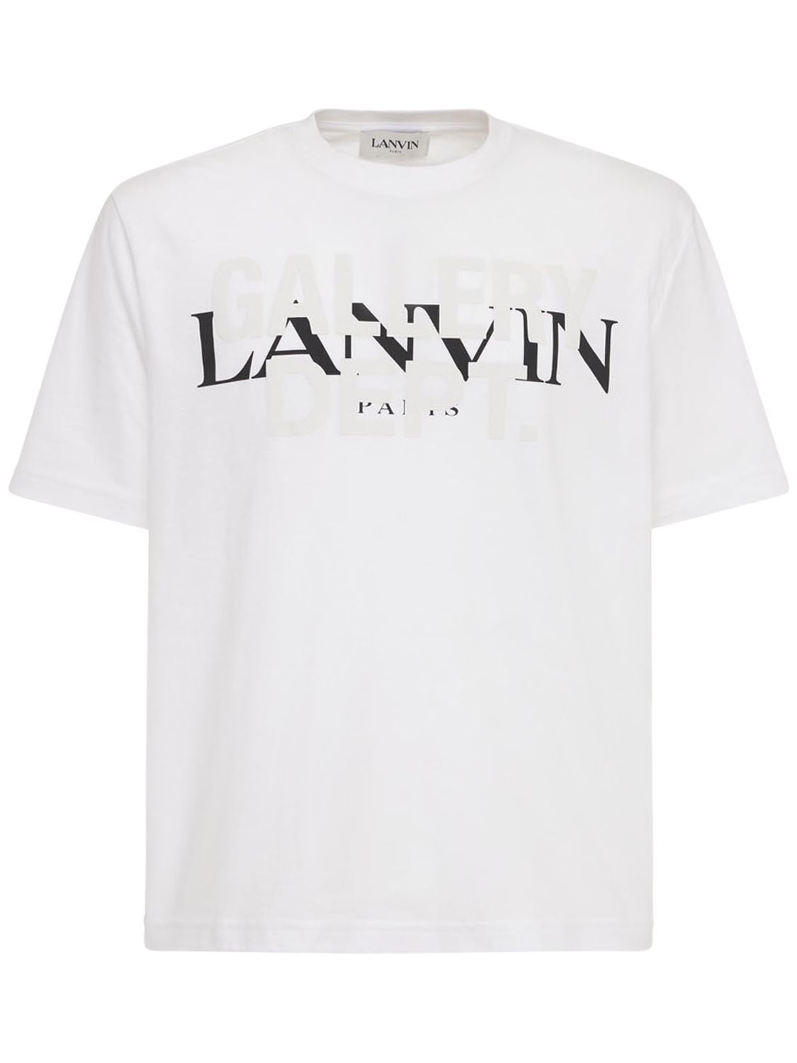 Gallery Dept. X Lanvin Printed Cotton T-shirt In White | ModeSens