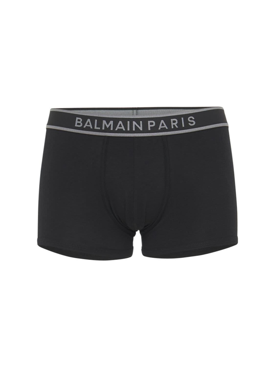 Balmain Underwear - Logo stretch cotton jersey boxer briefs ...