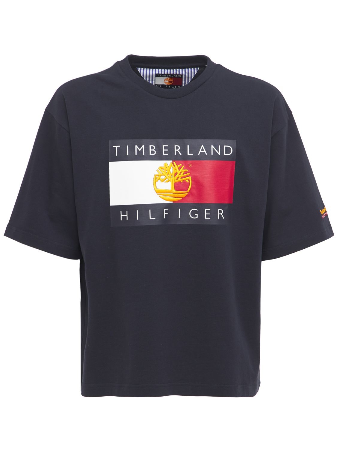 Tommy Hilfiger X Timberland Flag Logo Recycled Cotton T-shirt In 