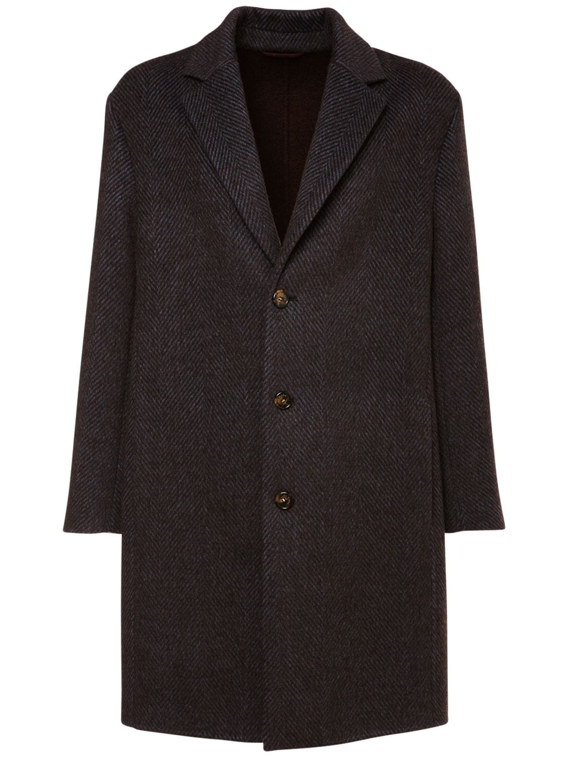 Coarsehair Cashmere Blend Double Coat