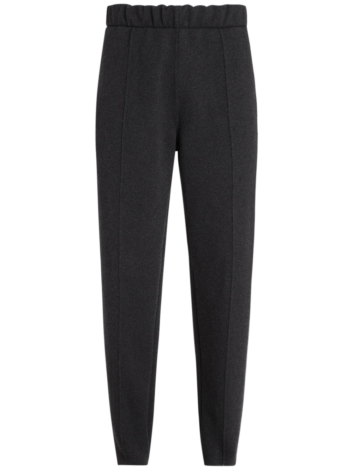 Ermenegildo Zegna Dark Grey Cashmere-wool Blend Trousers In Dark Grey