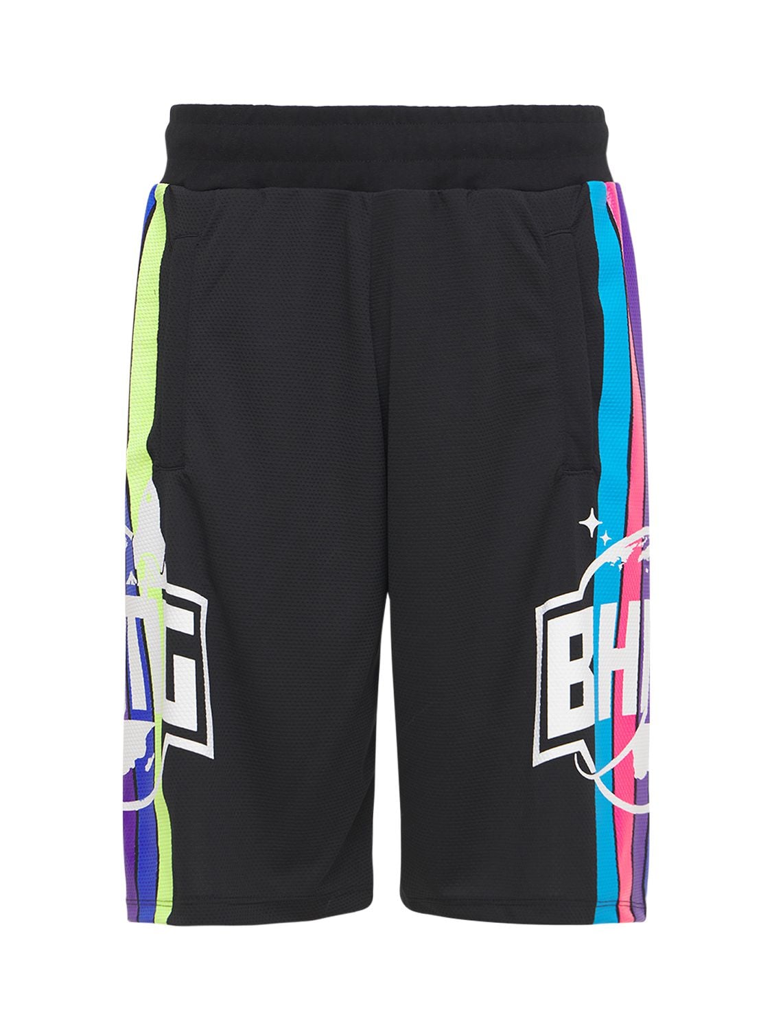 Bhmg Basket Logo Mesh Shorts In Black