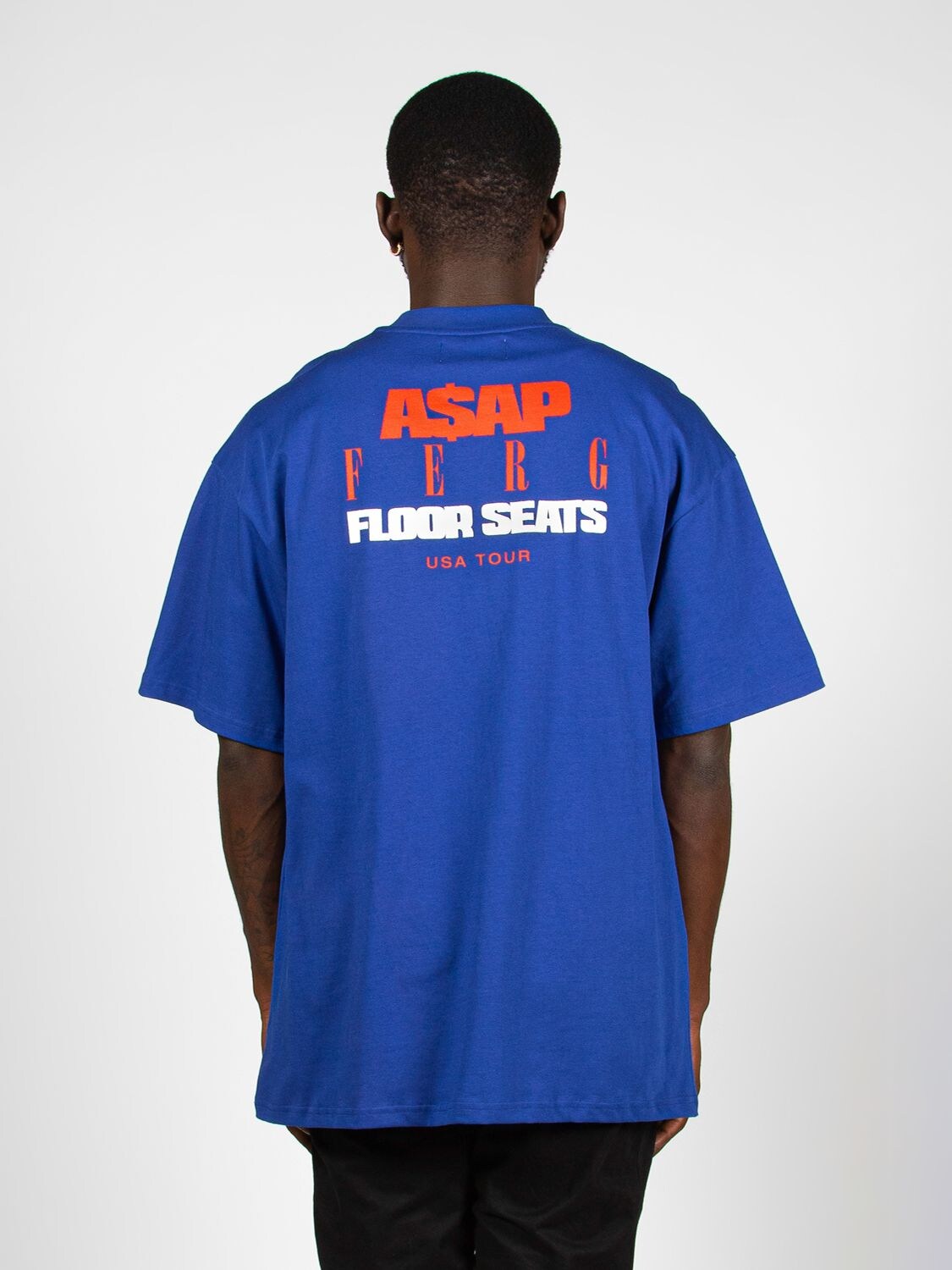 A$ap Ferg By Platformx Asap Ferg Tour Printed T-shirt In Blue,multi