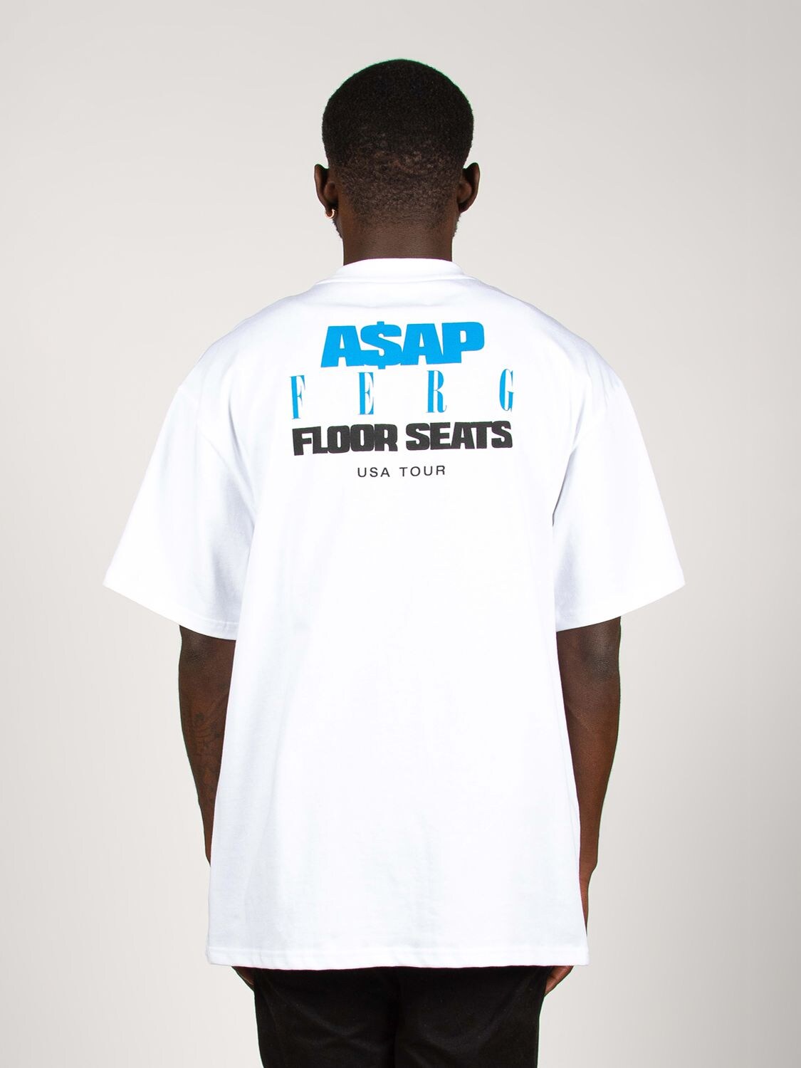 A$ap Ferg By Platformx Asap Ferg Tour Printed T-shirt In 화이트