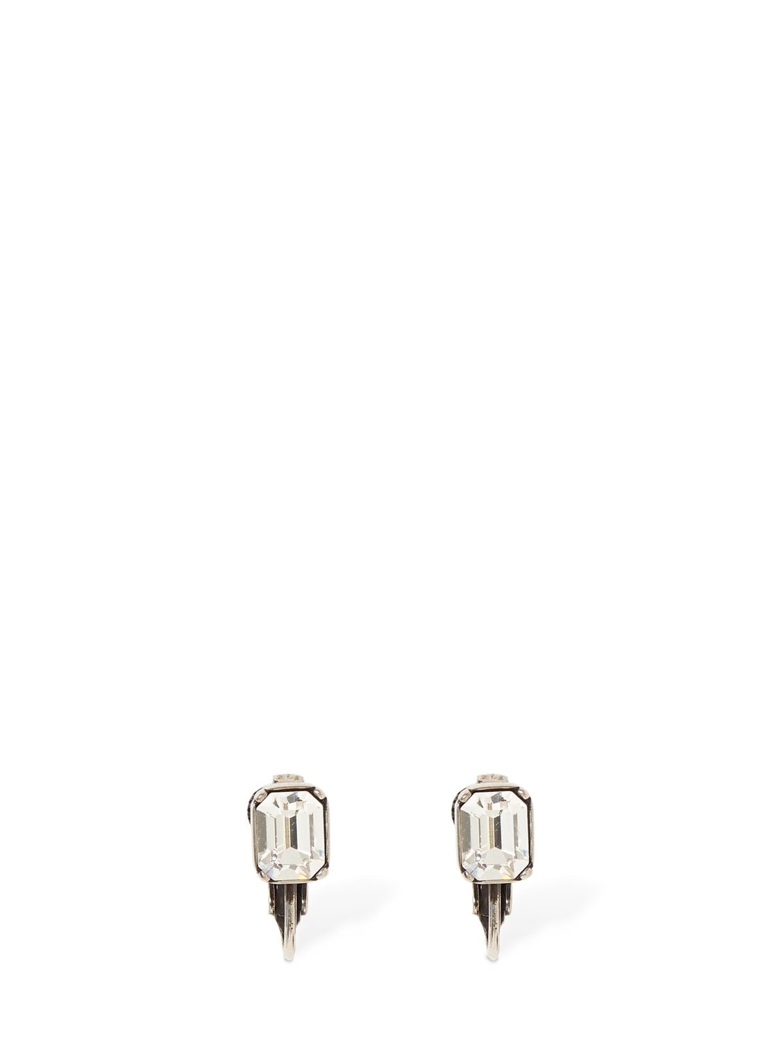DSQUARED2 D2 Sparkle Crystal Clip-on Earrings