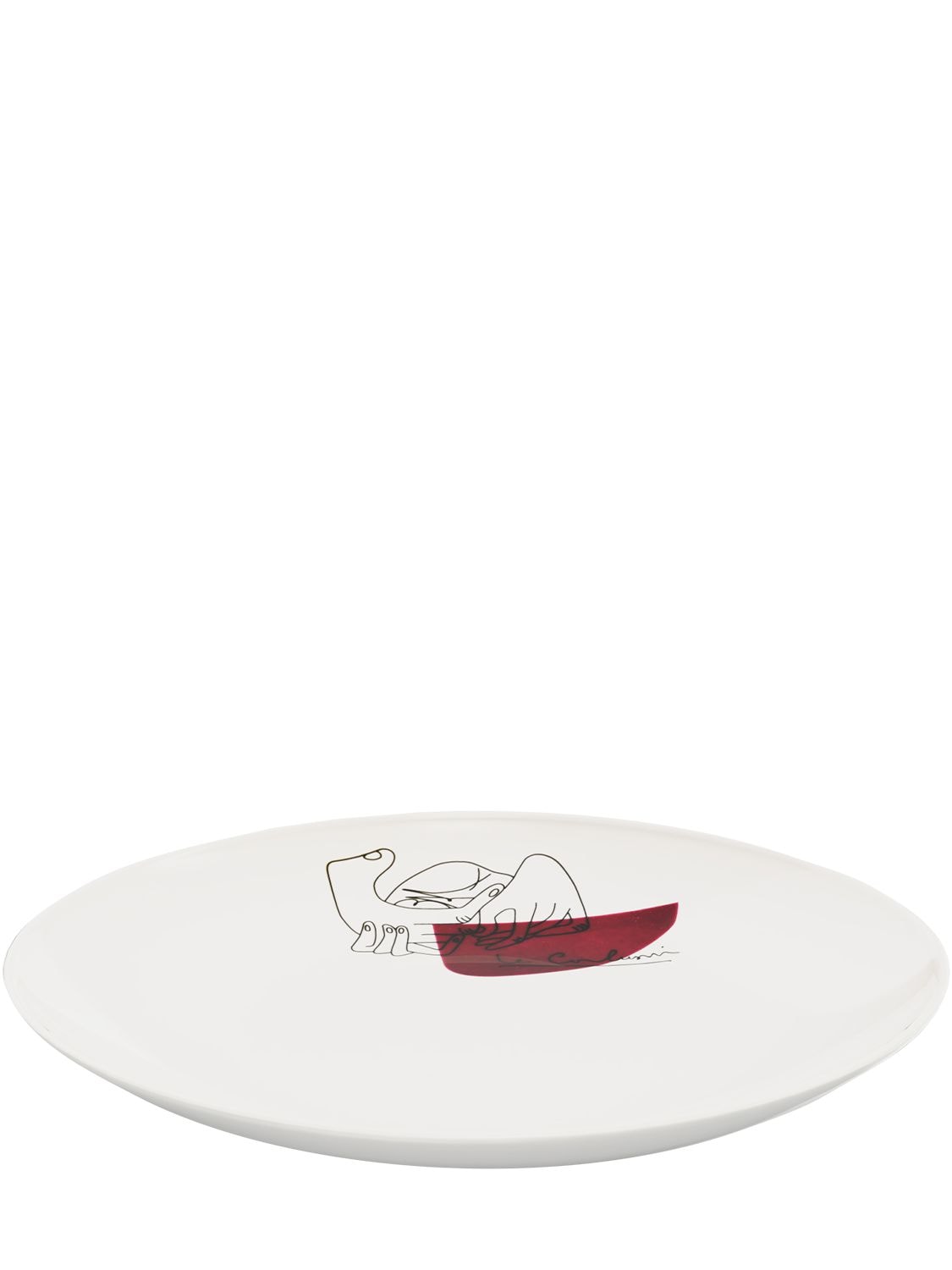 Cassina Set Of 2 Service Prunier Plates In White