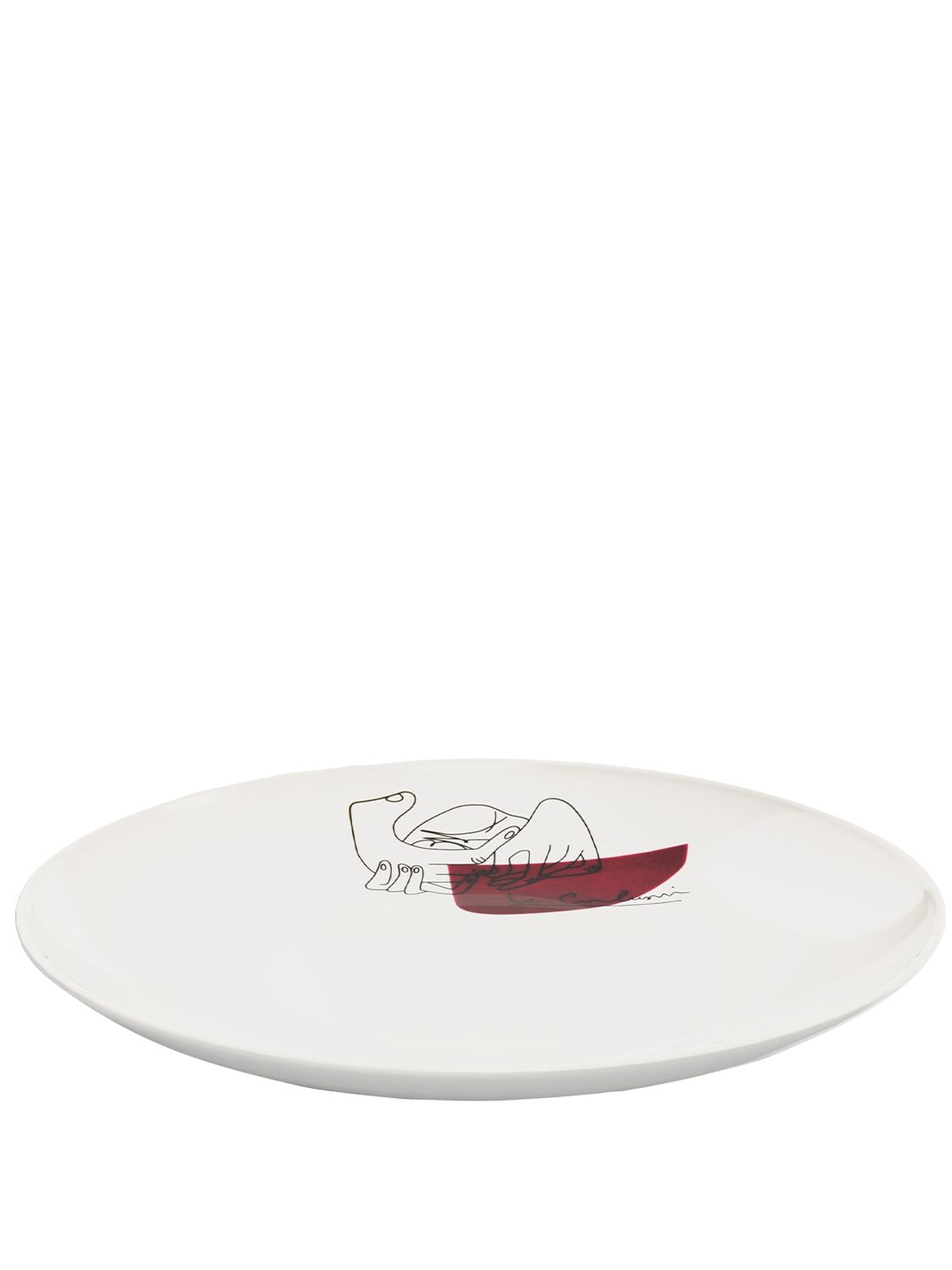 Cassina Set Of 2 Service Prunier Plates In White