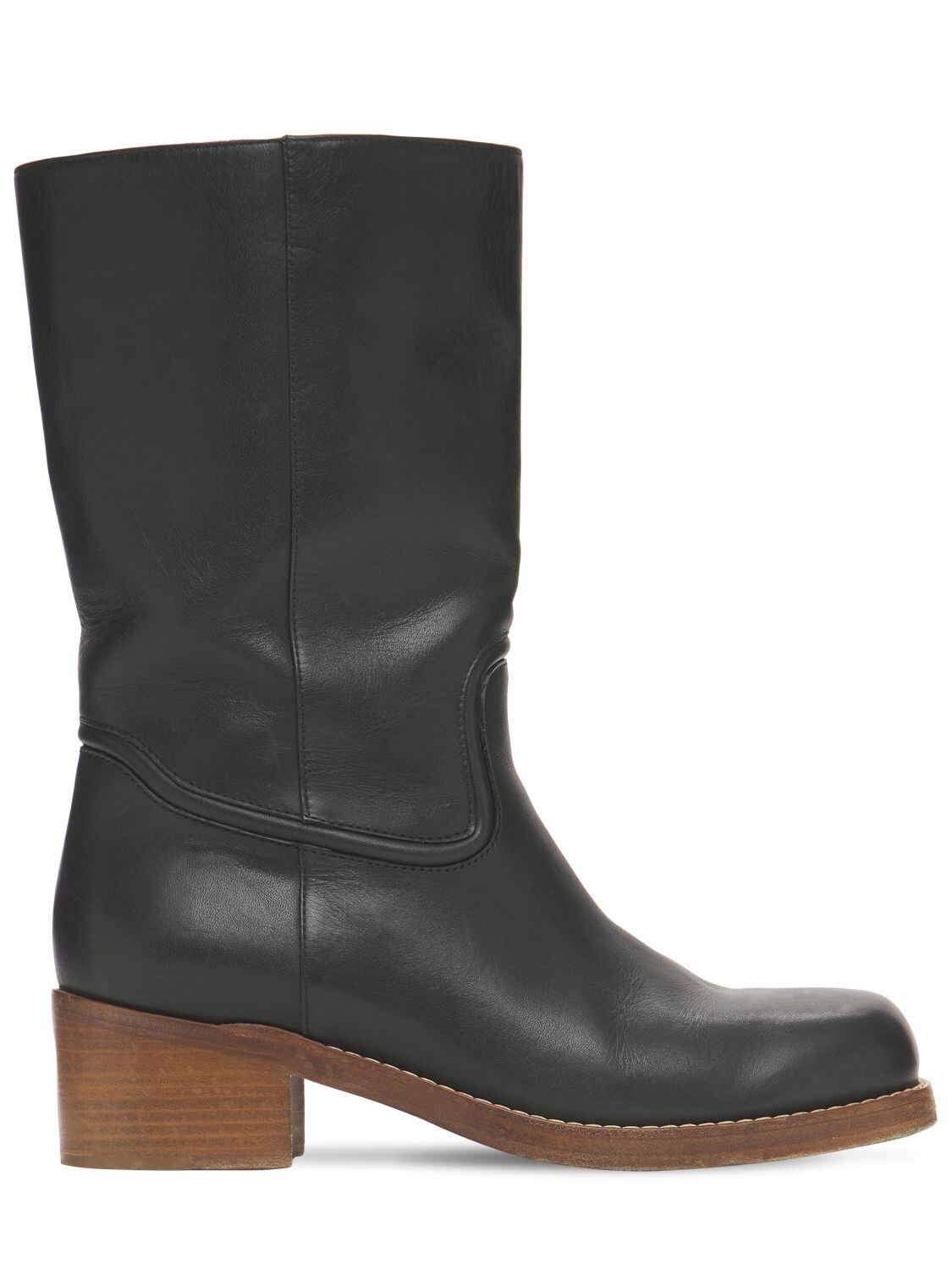 50mm Duane Leather Ankle Boots