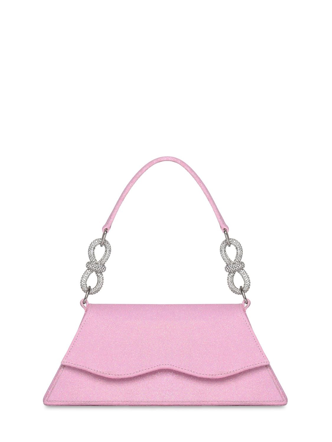 Mach & Mach Mini Samantha Top Handle Bag W/ Bow In Pink