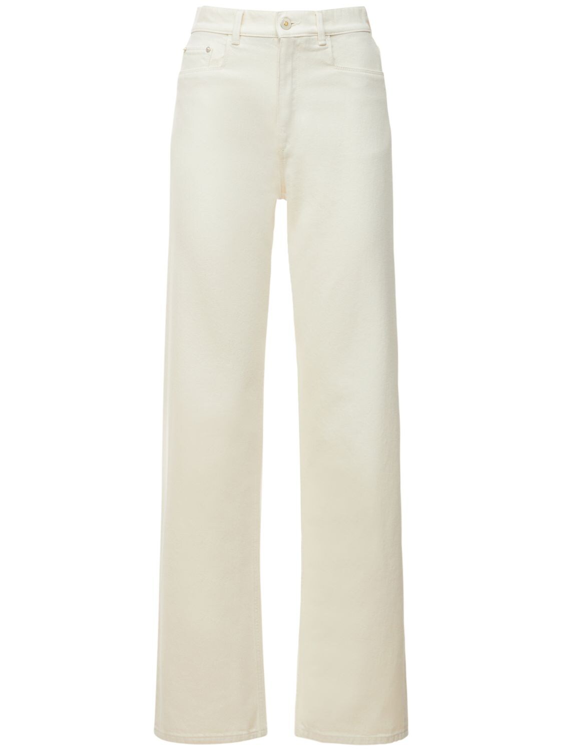 Wandler + Net Sustain Poppy Organic Straight-leg Jeans In Ecru | ModeSens