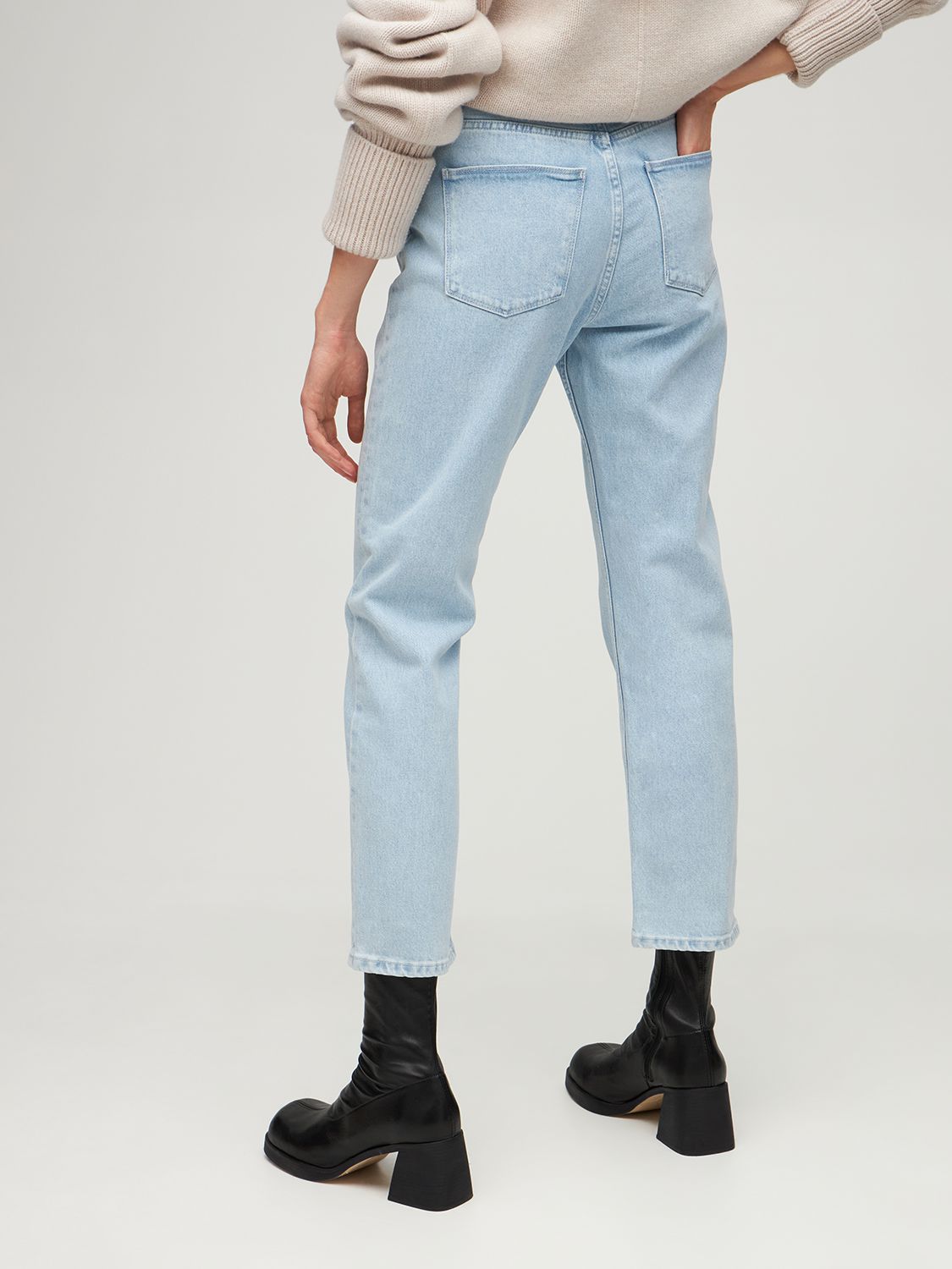 WANDLER | Carnation Cotton Denim Mid Rise Jeans | Shoppingscanner