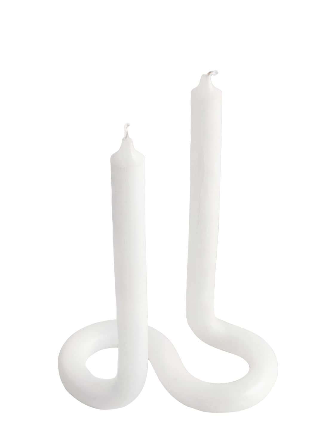 Lex Pott White Twist Unscented Candle