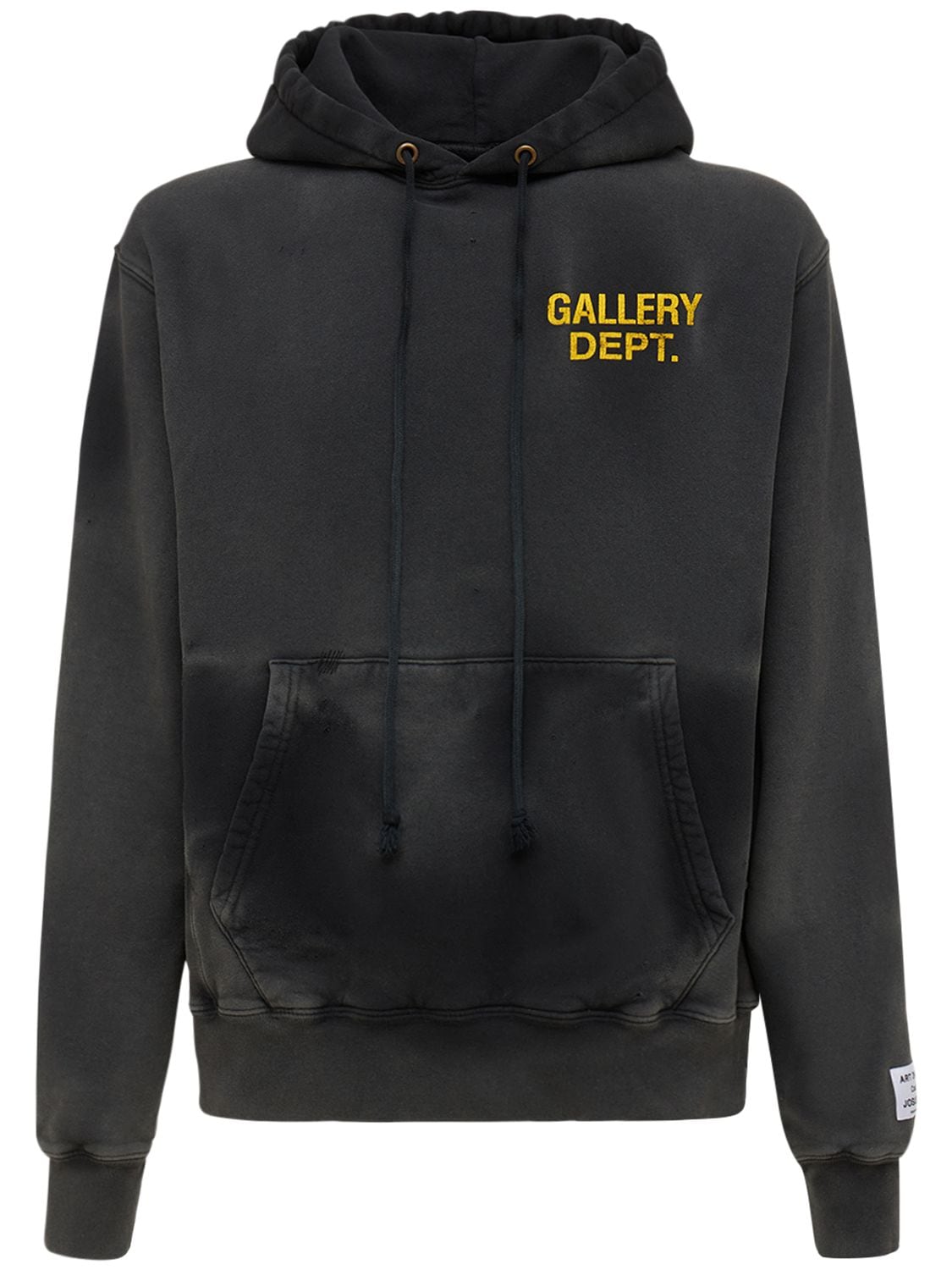 Gallery Dept. Logo Sunfaded Sweatshirt Hoodie In Schwarz | ModeSens