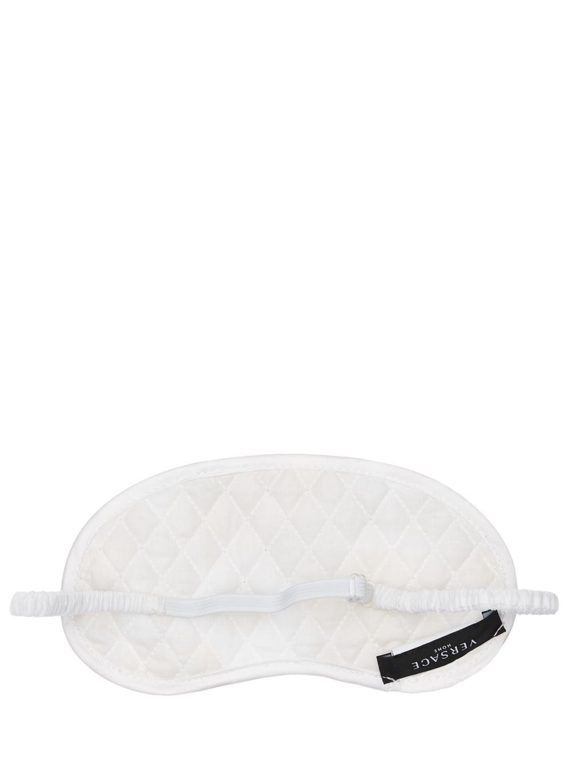 Shop Versace Medusa Amplified Cotton Eye Mask In White,gold