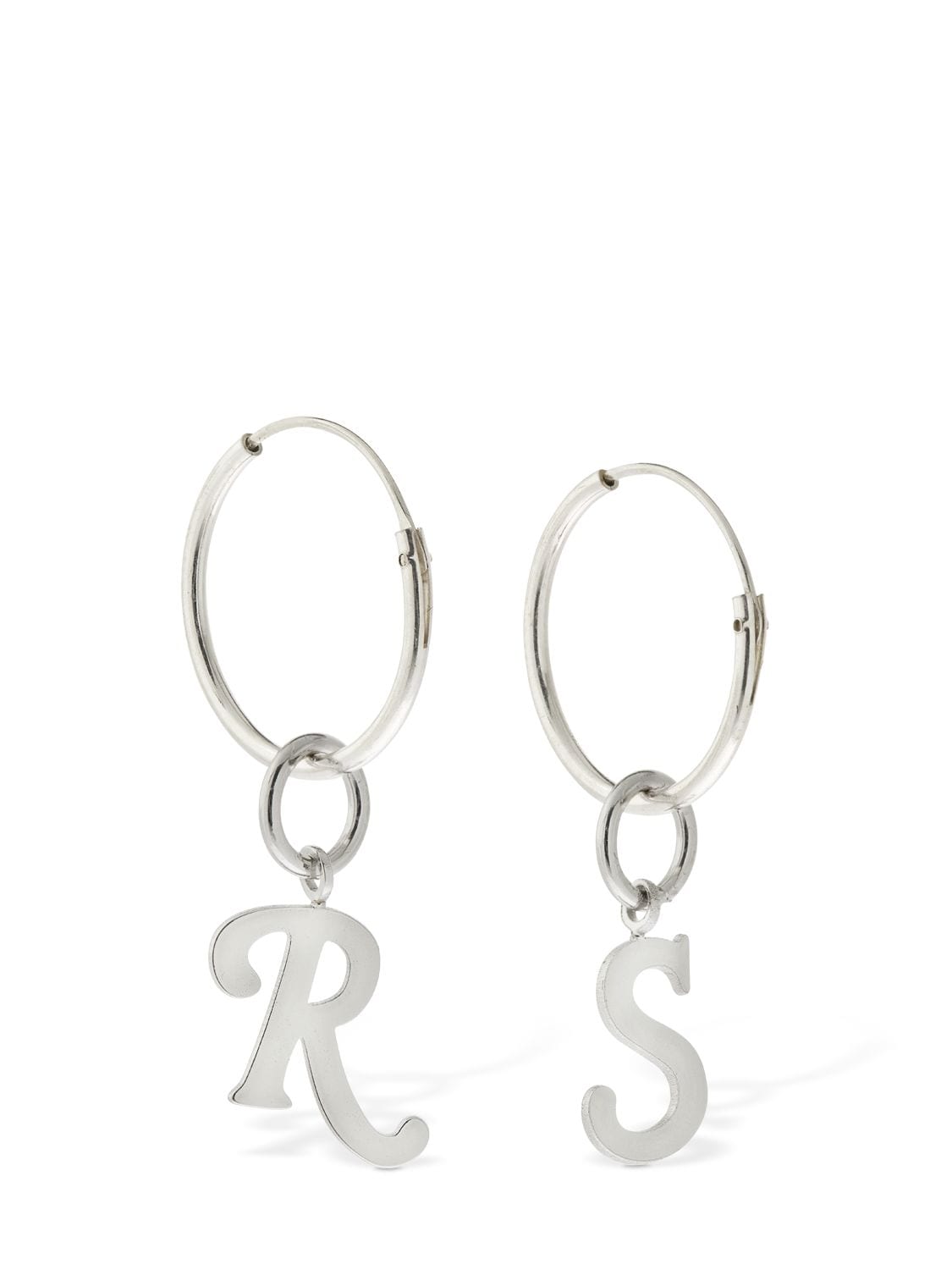 R & S Charm Hoop Earrings